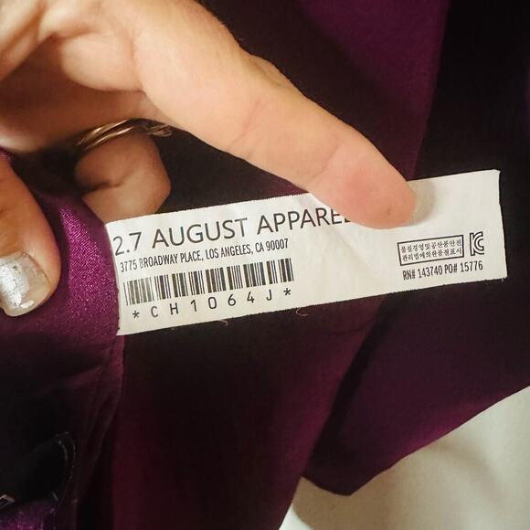 ENDLESS ROSE Purple Jewel Toned Single Button Breasted Blazer Size Medium - Picture 11 of 11